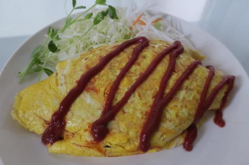Omelette rice Omelette rice