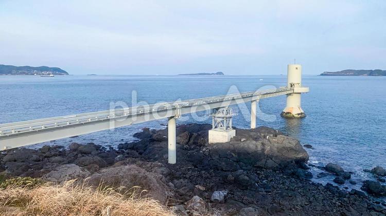 波戸岬の玄海海中展望塔 波戸岬,玄海海中展望塔,展望塔の写真素材