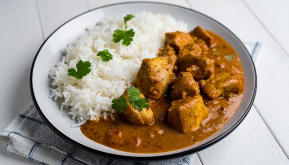 バターチキンカレーライス バターチキンカレーライスの写真