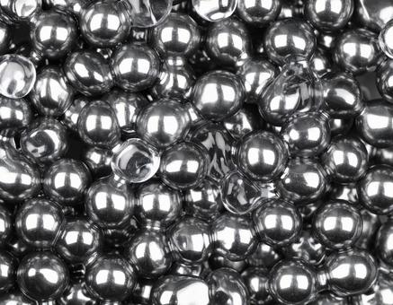 金属光沢のバブル状集合体 金属光沢のバブル状集合体の写真