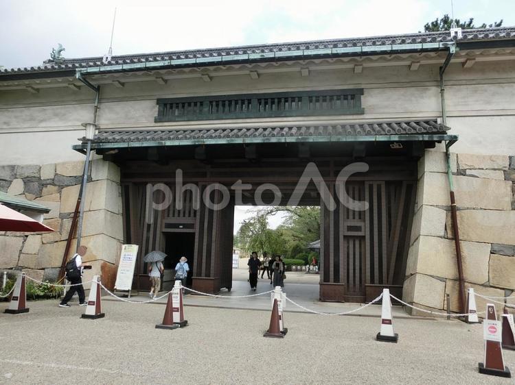 名古屋城の風景-49 名古屋城,愛知県名古屋市,正門の写真素材