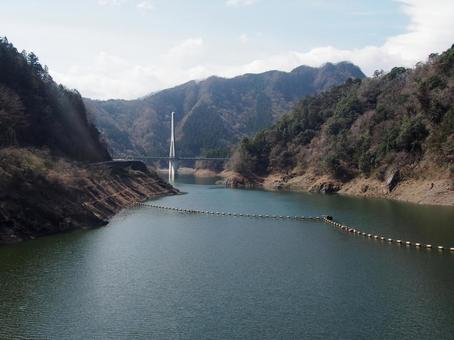 秩父 ダム 秩父 ダム ダム,山,湖の写真素材
