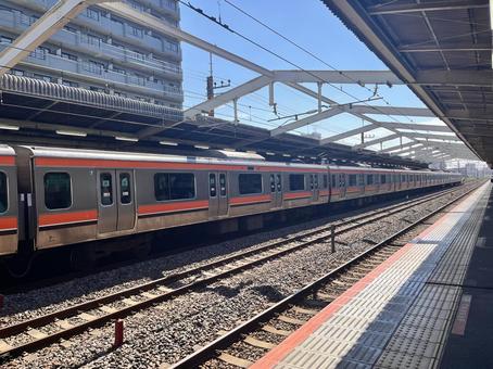 武蔵野線 武蔵野線 鉄道,jr,乗り物の写真素材