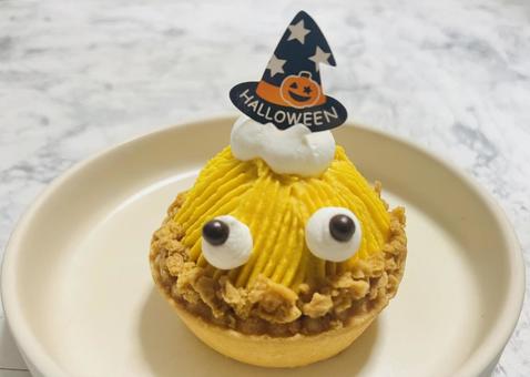 ハロウィンかぼちゃタルト ハロウィンかぼちゃタルトの写真