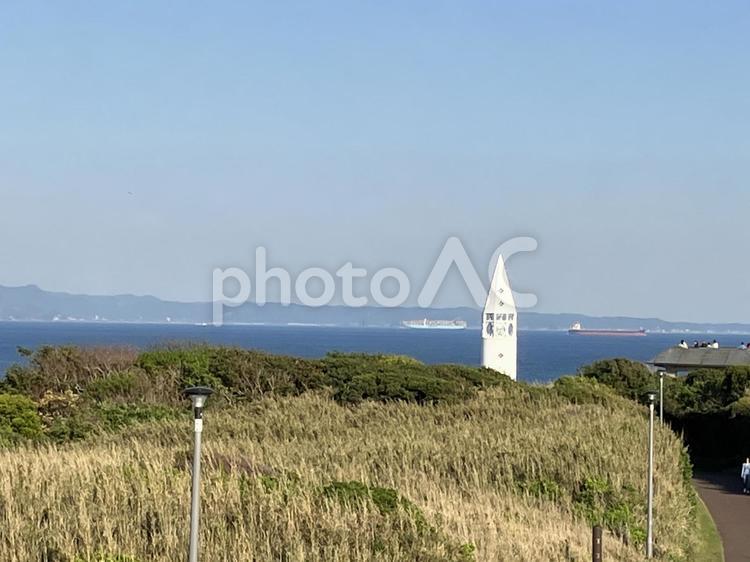 三浦　城ヶ島の白亜の灯台 三浦,城ヶ島,灯台の写真素材