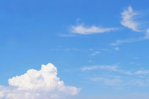 青空と雲 青空と雲の写真