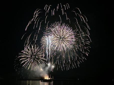 Photo, night sky, fireworks, night, 