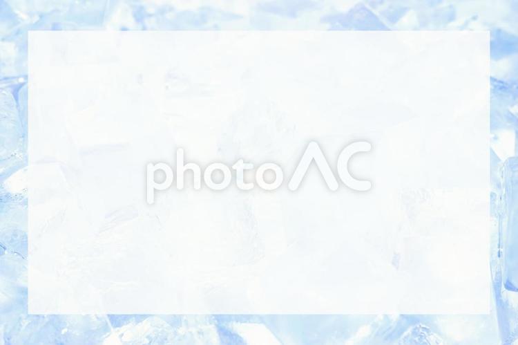 氷のフレーム 夏,フレーム,額の写真素材