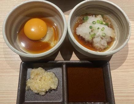 つけダレセット 卵黄 大根おろし つけダレセット 卵黄 大根おろし つけダレセット,卵黄,大根おろしの写真素材