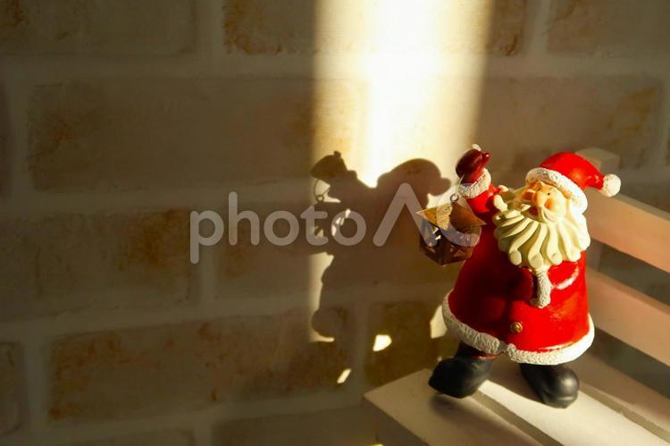 小さなサンタクロース クリスマス,サンタクロース,飾りの写真素材