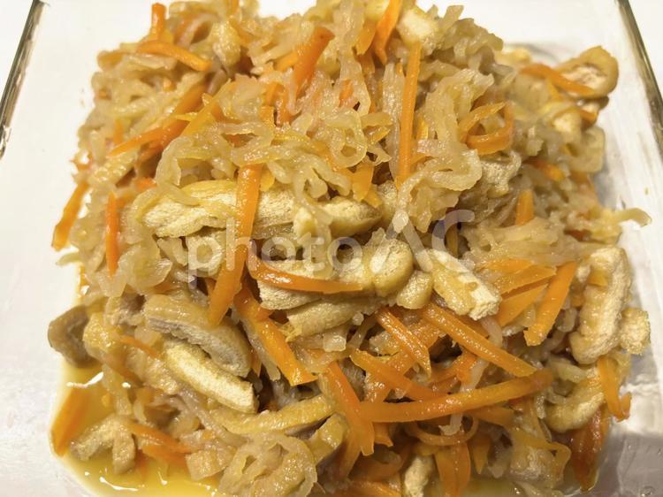 家庭の切り干し大根 手作り,食事,おかずの写真素材