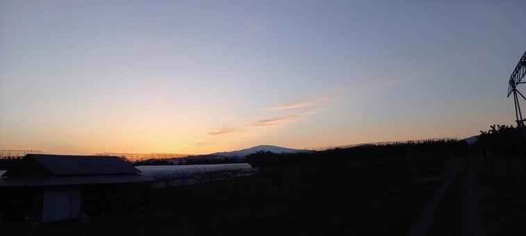 夕暮れ 夕暮れ 夕暮れ,夕焼け,夕方の写真素材