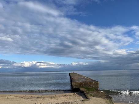 浜辺 浜辺 海辺,海,海岸の写真素材