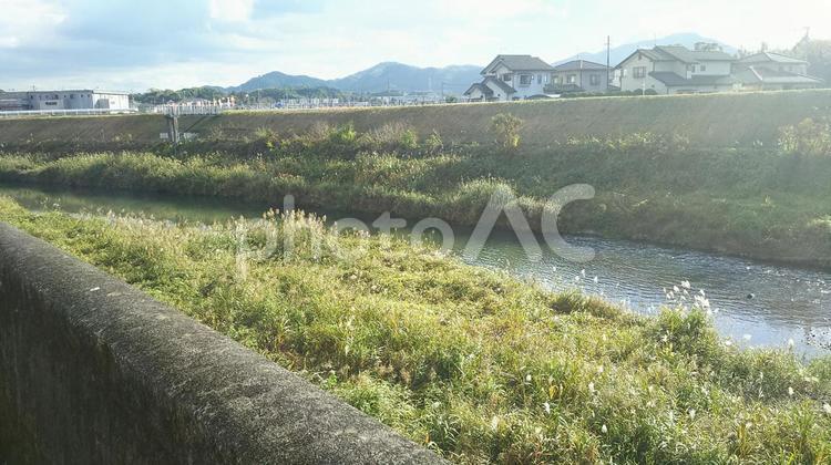 田舎の風景 田舎,風景,川の写真素材