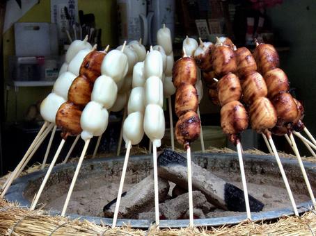 焼き団子の写真