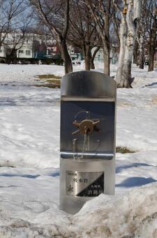 冬の公園 冬,街角,街の写真素材