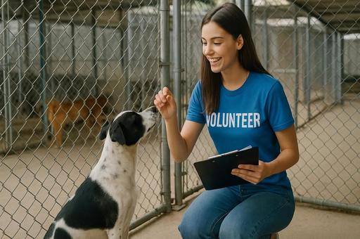 ボランティアと犬の交流施設 ボランティアと犬の交流施設の写真