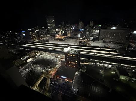 静岡駅とロータリー 静岡駅とロータリーの写真