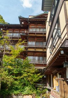 渋温泉の金具屋 渋温泉の金具屋 金具屋,歴史の宿,渋温泉の写真素材