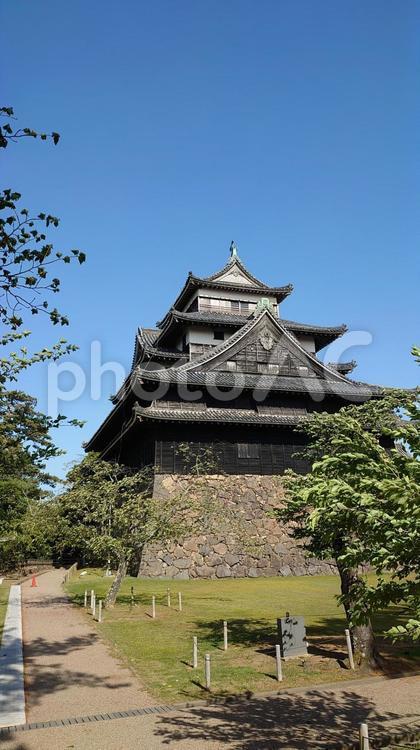 島根県-国宝松江城-天守 松江城,国宝,城の写真素材