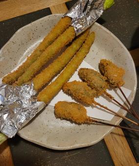 Fried skewers, JPG