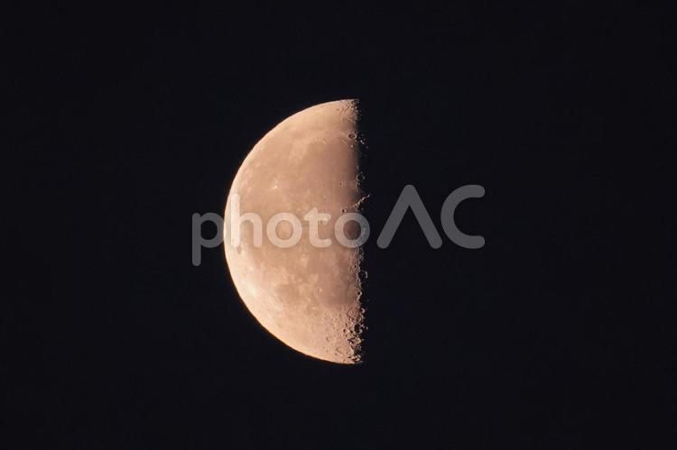 月（半月） 月,moon,お月さまの写真素材