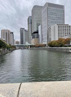 中之島 大阪,中之島,川の風景の写真素材