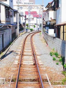 水間鉄道の車窓の写真
