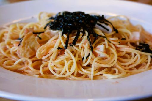 パスタ店の博多明太子スパゲッティ パスタ店の博多明太子スパゲッティ パスタ,スパゲッティ,博多明太子の写真素材