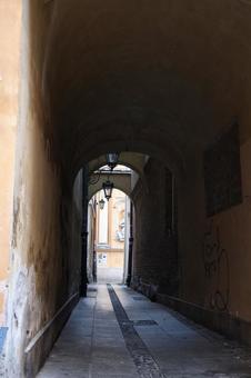 ワルシャワの路地 ワルシャワの路地の写真