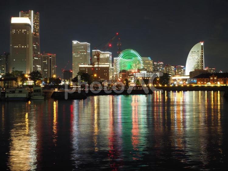 夜のみなとみらい みなとみらい,横浜,夜景の写真素材