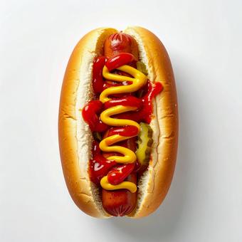 クラシックなホットドッグ クラシックなホットドッグの写真