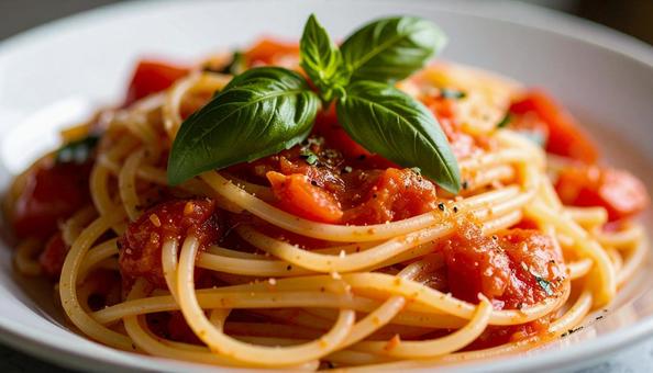 トマトパスタの写真