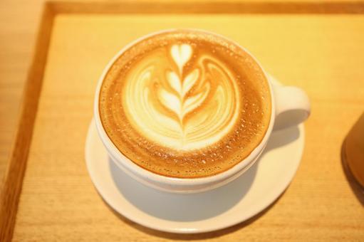素敵なラテアートで温まるカフェタイム 素敵なラテアートで温まるカフェタイムの写真