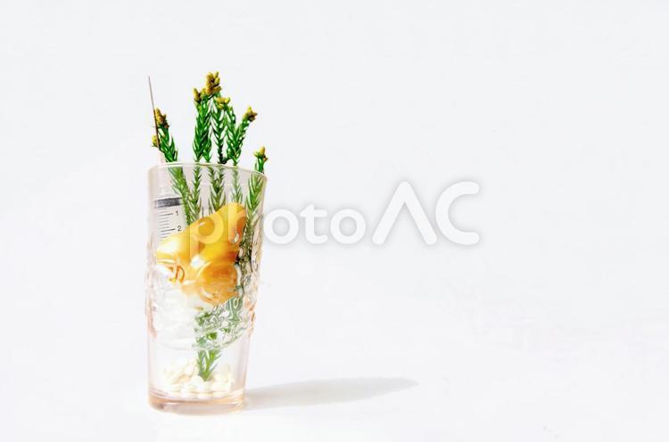 花粉症イメージ 花粉症,薬,くすりの写真素材