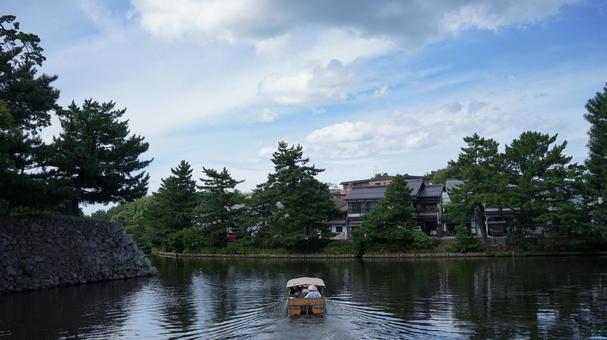松江堀川めぐりと和の風景 松江堀川めぐりと和の風景 松江,松江観光,堀川の写真素材