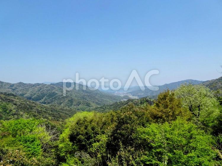 宮津市　大江山から見た景色 宮津,宮津市,宮津市街地の写真素材