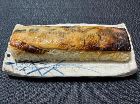 西京焼鯖の棒寿司 西京焼鯖の棒寿司,鯖寿司,棒寿司の写真素材