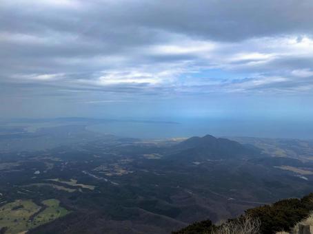 伊吹山からの景色 伊吹山からの景色の写真