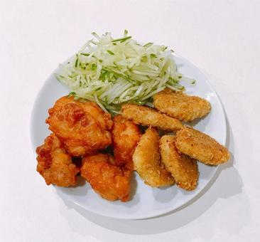 揚げ物 揚げ物,からあげ,唐揚げの写真素材