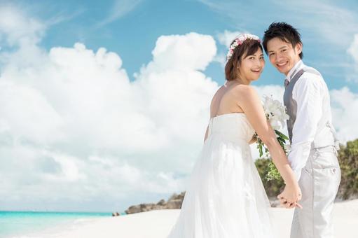 ブライダル 海 ウェディング ブライダル 海 ウェディング 新婦,ウエディング,海の写真素材