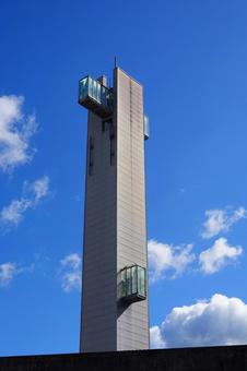 コアやまくにの展望台 コアやまくに,山国町,コアの写真素材