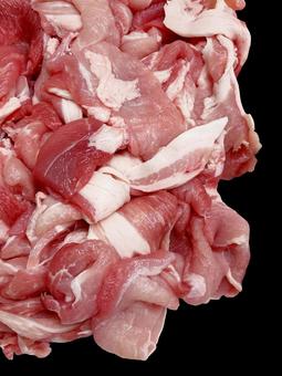 豚肉 豚肉,豚小間切れ,切り落としの写真素材