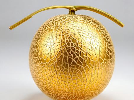 金のメロン 金のメロンの写真