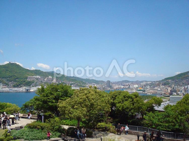 長崎　グラバー園からの眺め グラバー園,長崎,眺めの写真素材