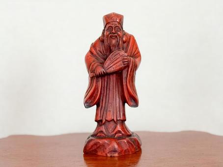 木彫りの寿老人 木彫りの寿老人 寿老人,七福神,木彫りの写真素材