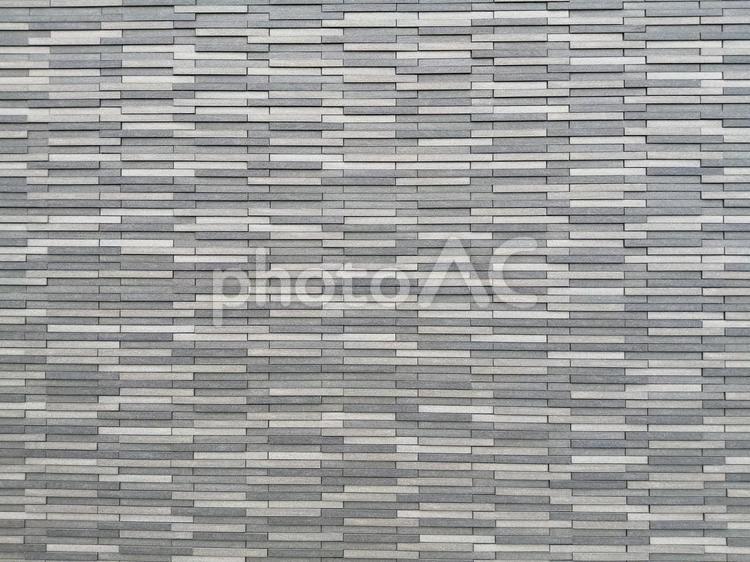 タイルの壁　石貼り風　グレー 壁,石貼り,グレーの写真素材