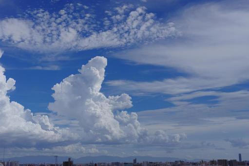 入道雲 青空 雲 空 夏景色 入道雲 青空 雲 空 夏景色の写真