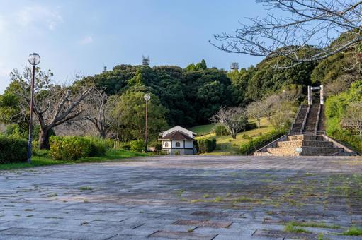 夕暮れの久峰総合公園 夕暮れの久峰総合公園 夕方,夕暮れ,公園の写真素材