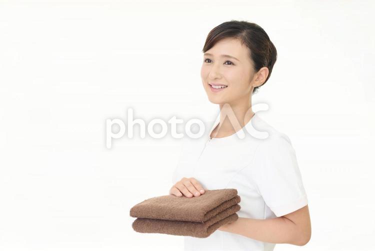 笑顔のエステティシャン 女性,美容,エステティシャンの写真素材